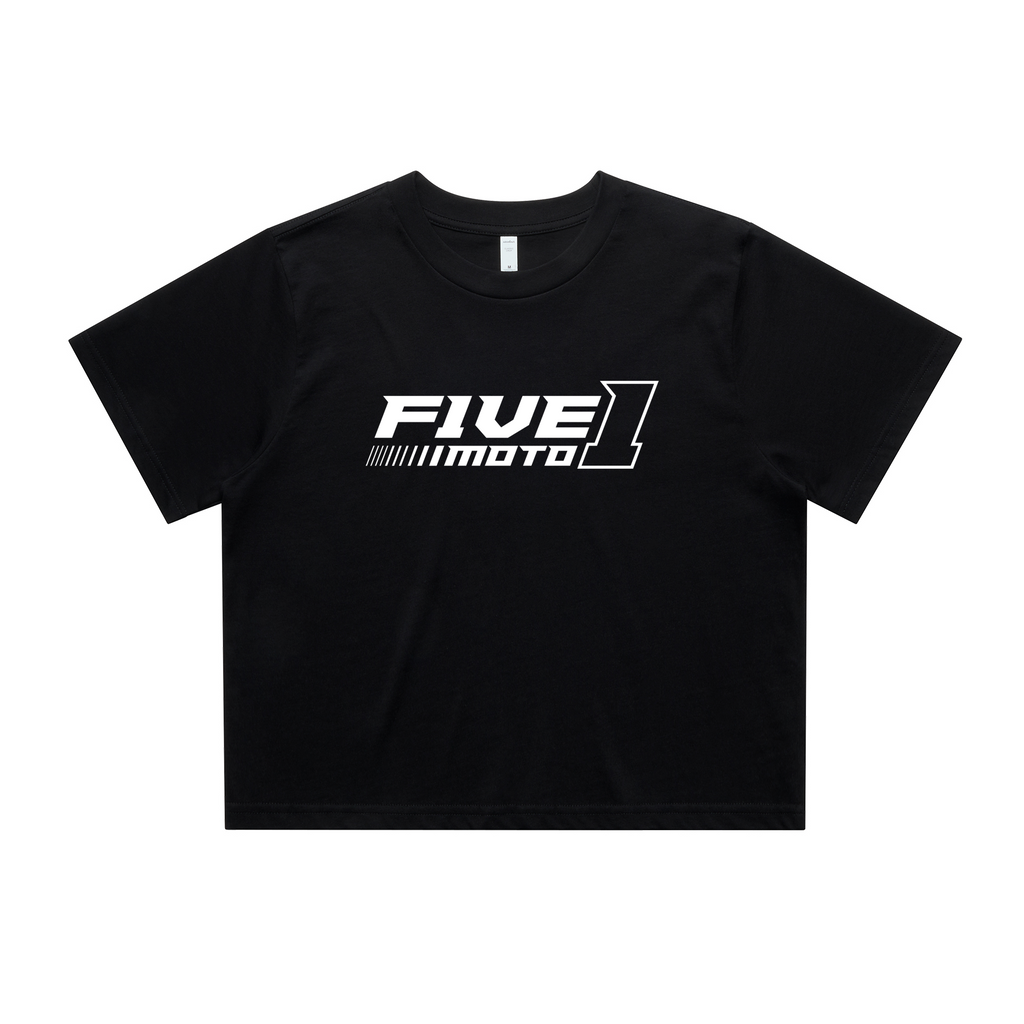 Women’s crop tee - black