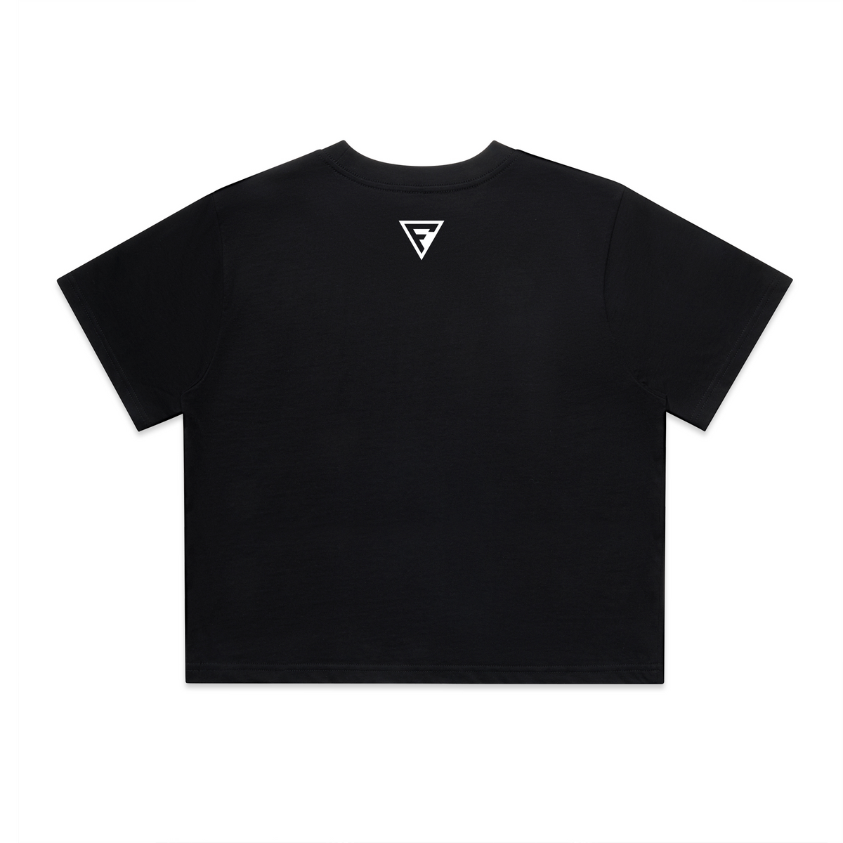 Women’s crop tee - black